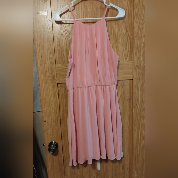 Lush Light Pink Dress Size Large EUC - Picture 1 of 3